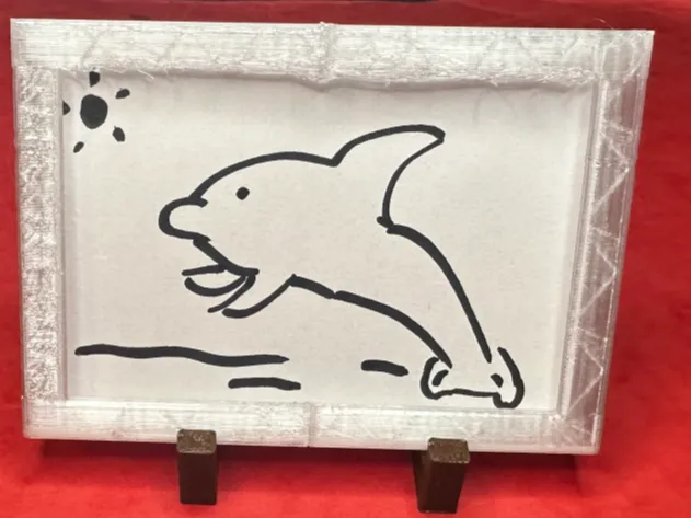 Small painting frame with hold