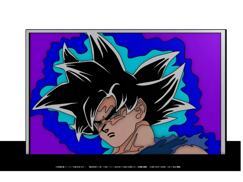 Ultra Instinct -Sign- Goku Layer Art Illusion