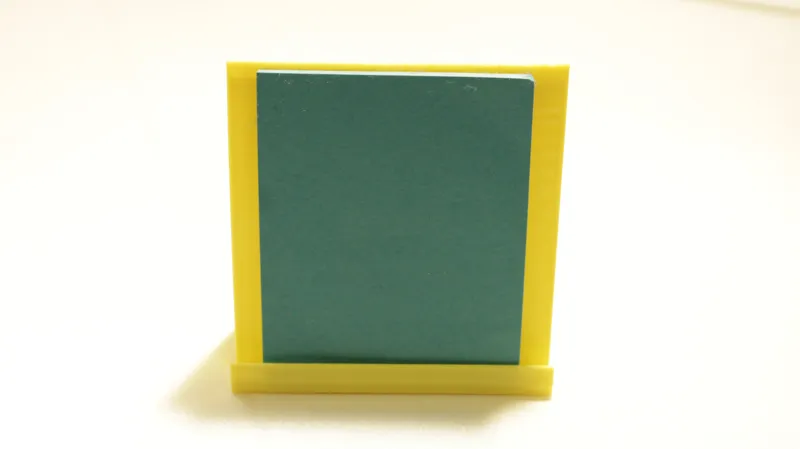 Minimalist vase mode post-it note holder