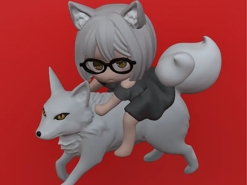 Fox rider girl