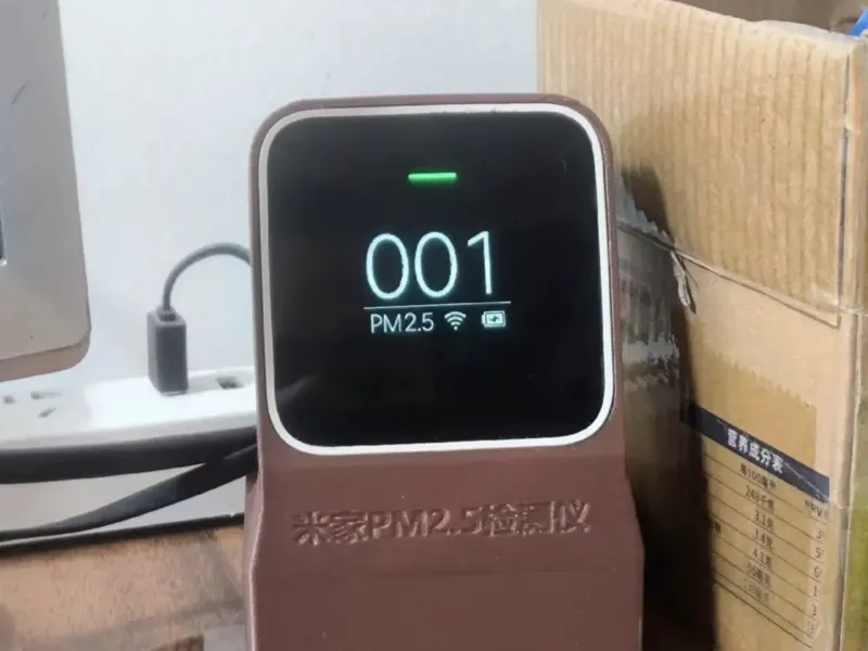 米家pm2.5检测仪改18650电池底座