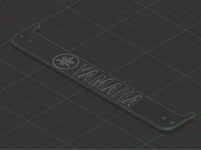 license plate strip YAMAHA
