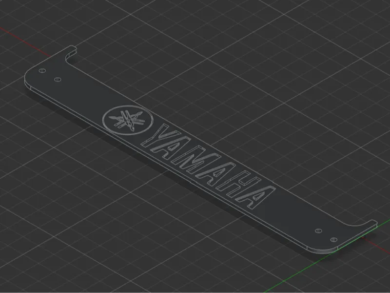 license plate strip YAMAHA