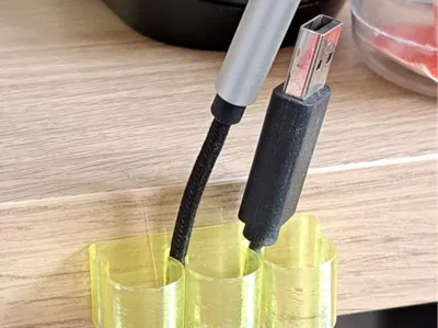 Cable holder/management, vase mod,Customisable!