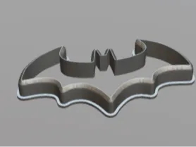 Batman Dark Knight logo cookie cutter