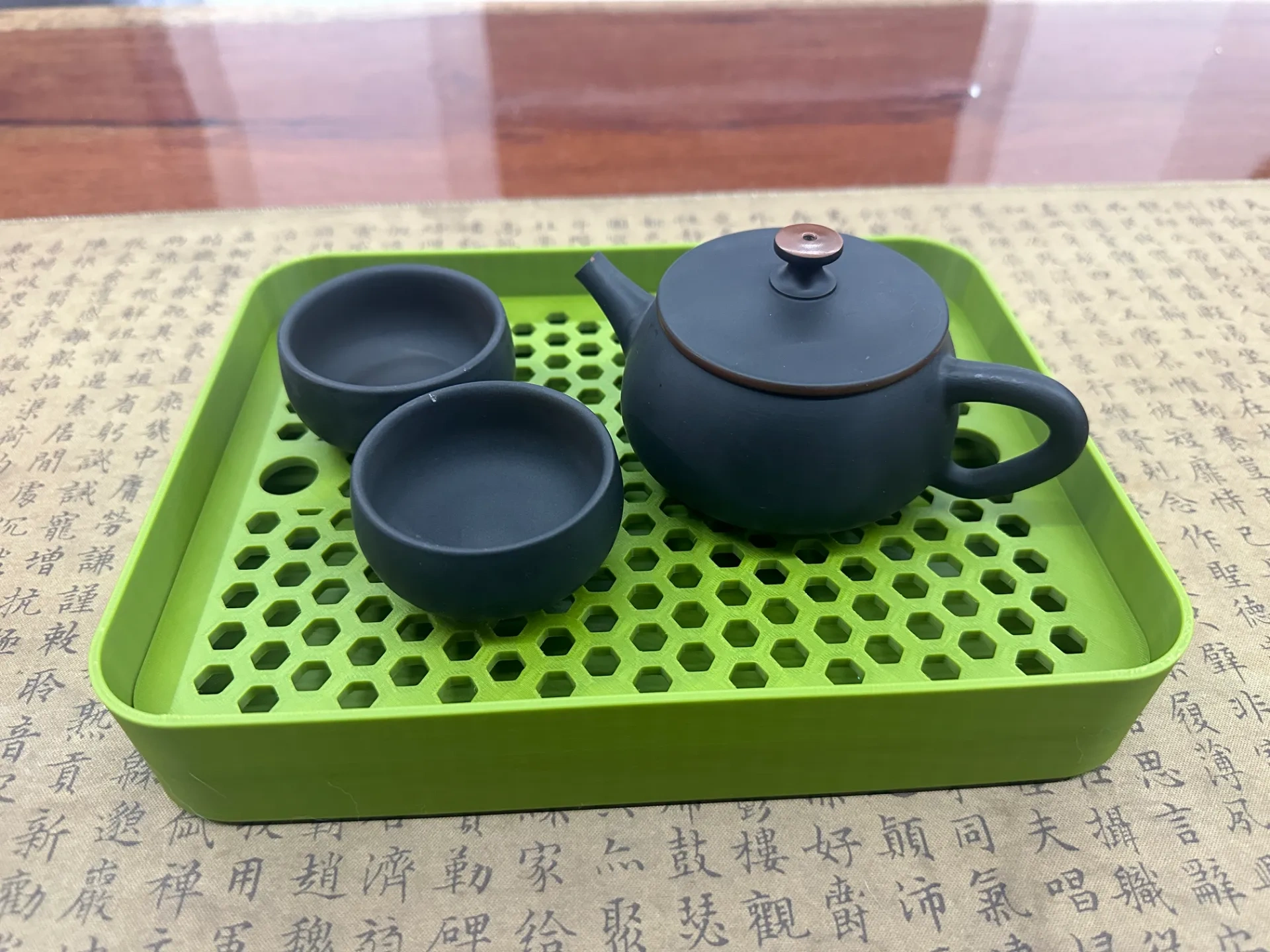 Travel Draining Tea Tray 250mm*190mm*45mm by Miao Jiabo - MakerWorld
