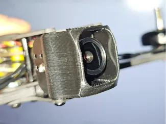 Camera protection for folding frame