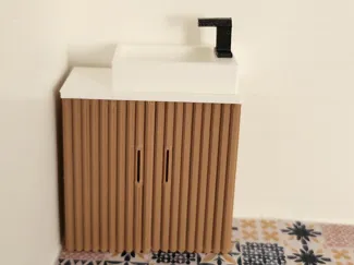1:15 Scale model luxury bathroom sink, small
