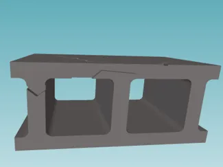 Monitor riser/stand cracked brick