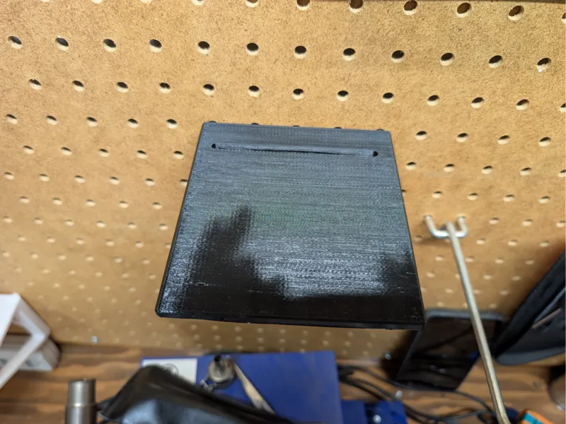 Skinny Pegboard Shelf with Slot