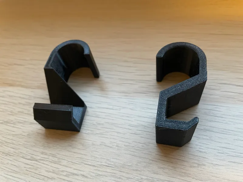 Clothes rail backpack hook