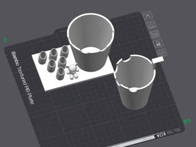jar for painting water and brush holder