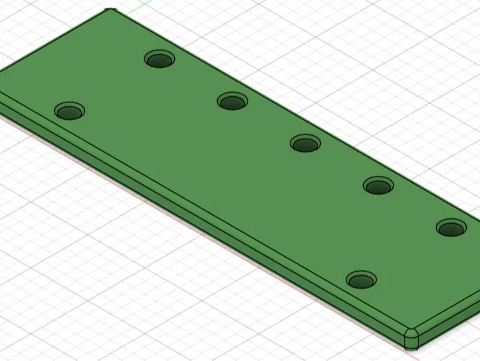 Bohrschablone 32mm Lochraster