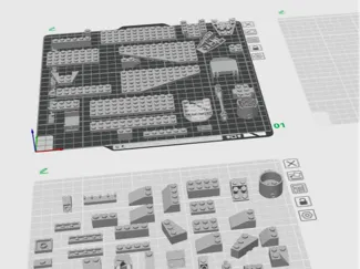 Printable Bricks modified to snap together