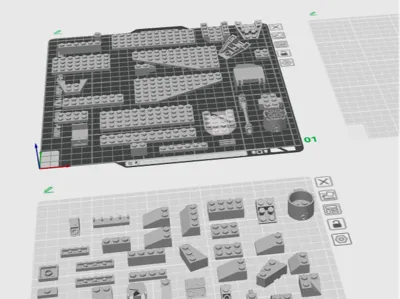 Printable Bricks modified to snap together