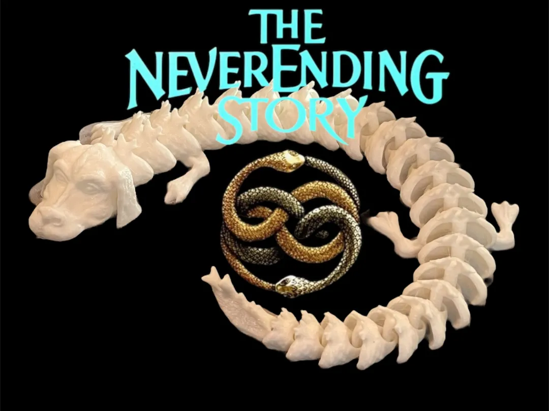 Articulated Falkor Dragon Never Ending Story 