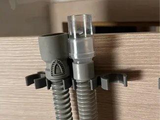 CPAP hose drying clip