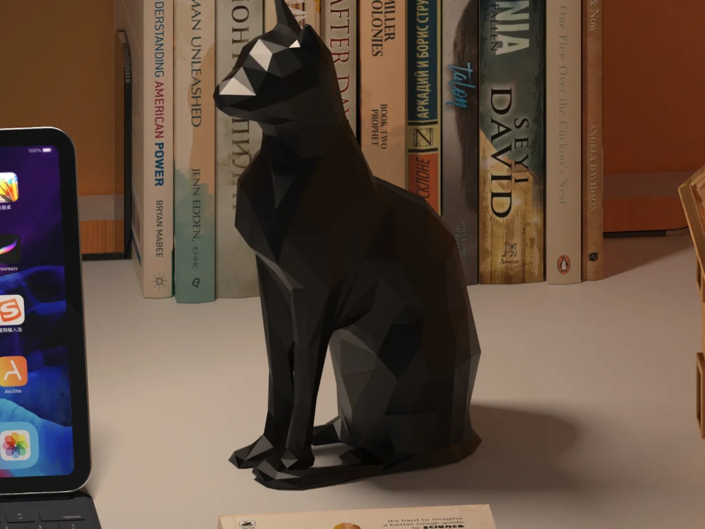 Düşük poli kedi