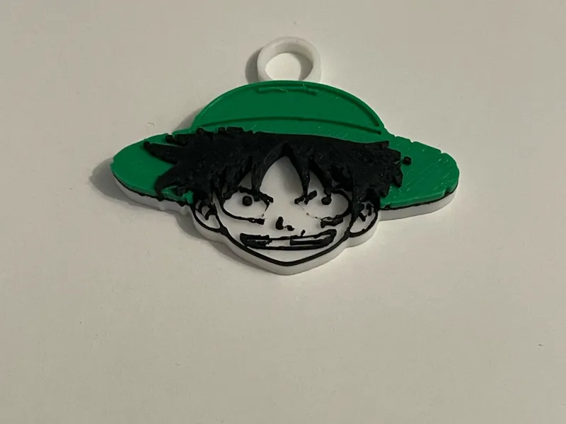 Luffy mit Strohhut V1 (8mm dicke)