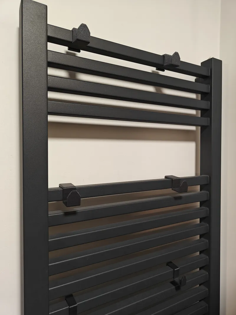 Simple modern towel hook for bathroom radiator