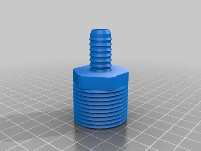 1-inch male thread to 1/2-inch hose