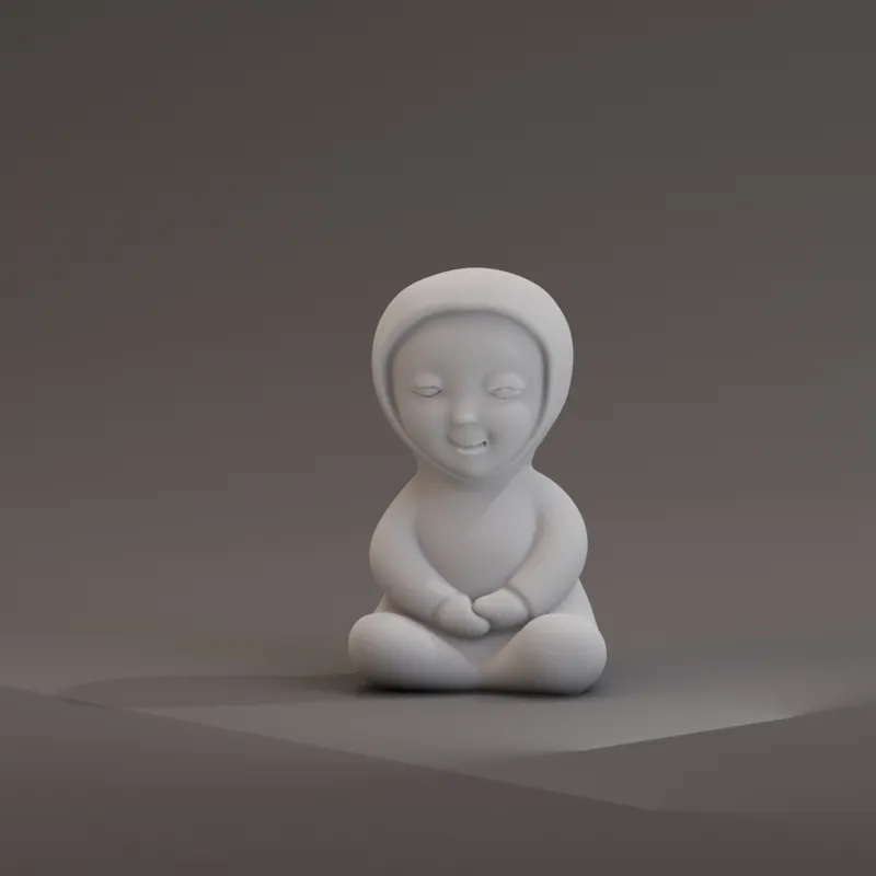 Statue of a kid
