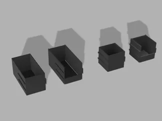 Boite de rangement emboitable