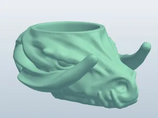 creature head bowl v1