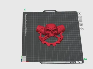 Cosss Pistons and Skull Wall Art