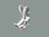 balloon dog holding a heart