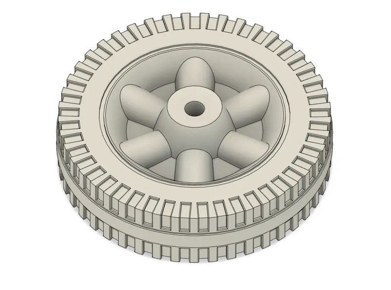 Replacement wheel for grill