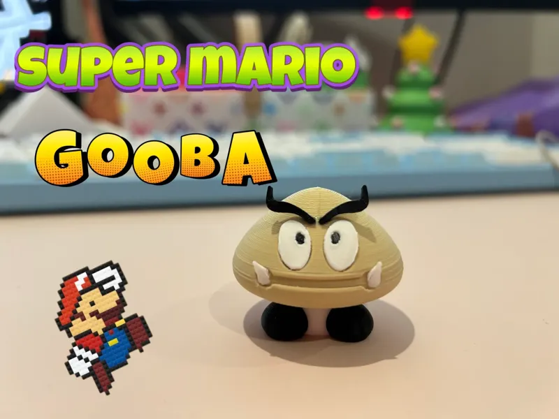 超级玛丽 super mario 板栗仔 gooba 拆件版 无需AMS