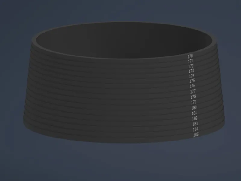 O-Ring sizer 170-185mm