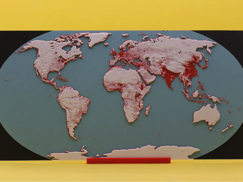 World Population Density Hueforge