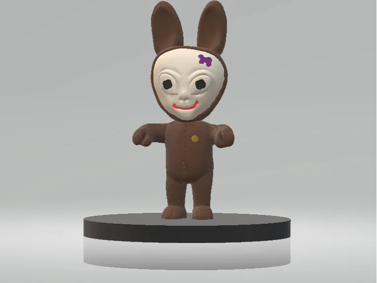 RABBIT CARTOON TOY 3D PRINTABLE MODEL