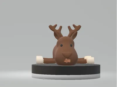 DEER ANIMAL TOY 3D PRINTABLE MODEL