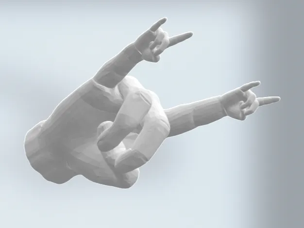 Fractal Rock Hand