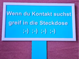 Schild Lustig