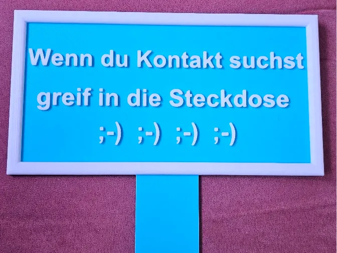 Schild Lustig