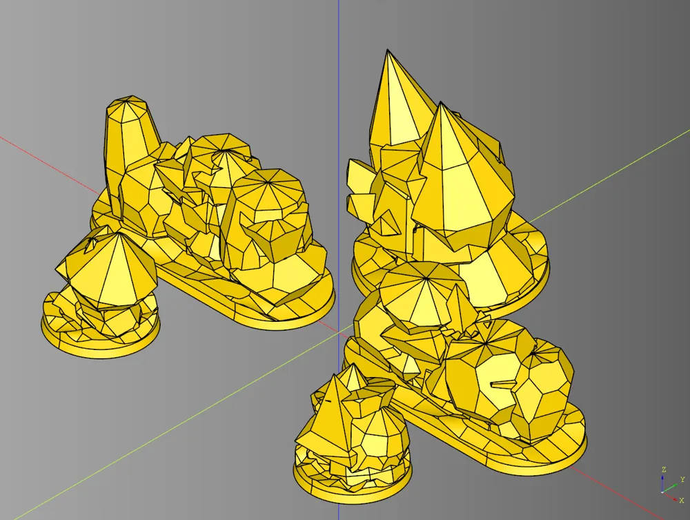 Green Crystal Terrain Set by miniforall MakerWorld: Download Free 3D Models