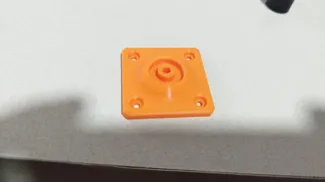 K1 Rigid bed mount with and without center pin