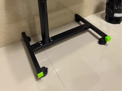 End cap for black metal tube table