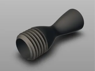 de Laval Rocket Nozzle with external thread
