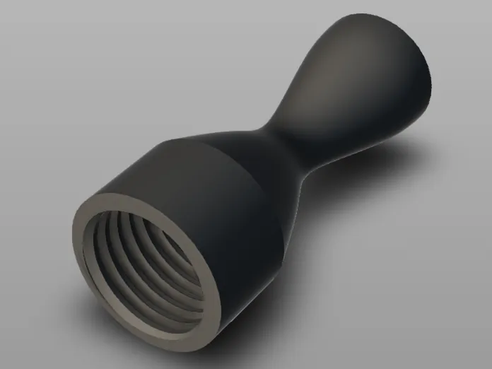 de Laval Rocket Nozzle with internal 3.5mm thread