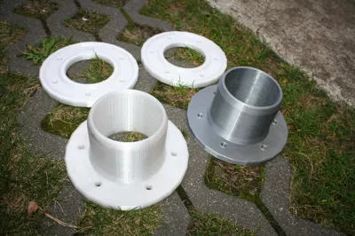 Connection of 110mm PVC pipe to the 1000L tank by indianin666 - MakerWorld