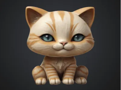 Cute cat sitting