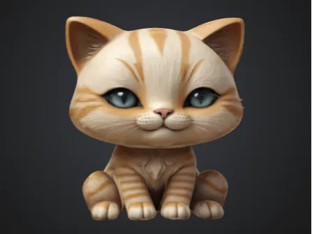 Cute cat sitting
