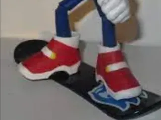 Sonic's soap shoes for jakks figure