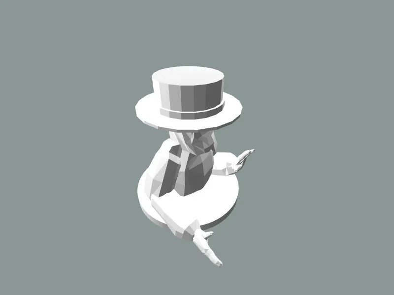 Gorilla Tag Figure With Top Hat