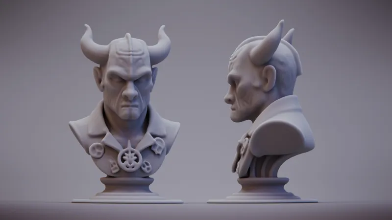 Devil bust